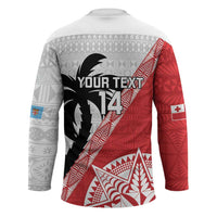 Fiji and Tonga Rugby Custom Hockey Jersey Flying Fijians Ikale Tahi Together Pacific LT14 - Polynesian Pride