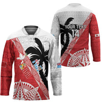 Fiji and Tonga Rugby Custom Hockey Jersey Flying Fijians Ikale Tahi Together Pacific LT14 - Polynesian Pride