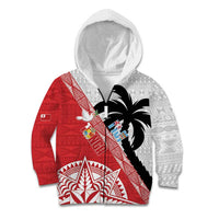Fiji and Tonga Rugby Custom Kid Hoodie Flying Fijians Ikale Tahi Together Pacific - Polynesian Pride