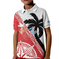 Fiji and Tonga Rugby Custom Kid Polo Shirt Flying Fijians Ikale Tahi Together Pacific - Polynesian Pride