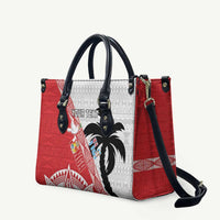 Fiji and Tonga Rugby Custom Leather Bag Flying Fijians Ikale Tahi Together Pacific - Polynesian Pride