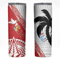 Fiji and Tonga Rugby Skinny Tumbler Flying Fijians Ikale Tahi Together Pacific - Polynesian Pride