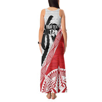 Fiji and Tonga Rugby Custom Tank Maxi Dress Flying Fijians Ikale Tahi Together Pacific - Polynesian Pride