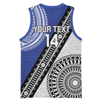 Fiji an Samoa Rugby Custom Basketball Jersey Flying Fijians Manu Samoa Together Pacific LT14 - Polynesian Pride