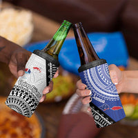 Fiji an Samoa Rugby 4 in 1 Can Cooler Tumbler Flying Fijians Manu Samoa Together Pacific - Polynesian Pride