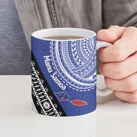 Fiji an Samoa Rugby Ceramic Mug Flying Fijians Manu Samoa Together Pacific - Polynesian Pride