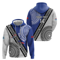 Fiji an Samoa Rugby Custom Hoodie Flying Fijians Manu Samoa Together Pacific - Polynesian Pride