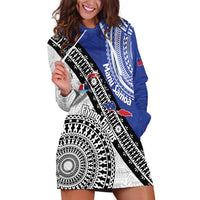 Fiji an Samoa Rugby Custom Hoodie Dress Flying Fijians Manu Samoa Together Pacific - Polynesian Pride