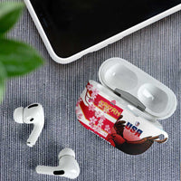 USA and Japan Rugby Custom AirPods Case Eagles Brave Blossoms Together Pacific - Polynesian Pride