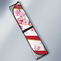 USA and Japan Rugby Custom Auto Sun Shade Eagles Brave Blossoms Together Pacific - Polynesian Pride