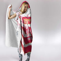 USA and Japan Rugby Custom Hooded Blanket Eagles Brave Blossoms Together Pacific - Polynesian Pride
