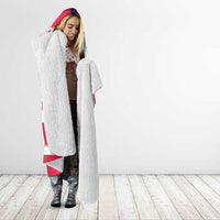 USA and Japan Rugby Custom Hooded Blanket Eagles Brave Blossoms Together Pacific - Polynesian Pride