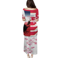 USA and Japan Rugby Custom Puletasi Eagles Brave Blossoms Together Pacific - Polynesian Pride