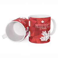 Canada and Japan Rugby Ceramic Mug Canucks Brave Blossoms Together Pacific - Polynesian Pride