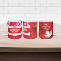 Canada and Japan Rugby Ceramic Mug Canucks Brave Blossoms Together Pacific - Polynesian Pride