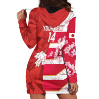 Canada and Japan Rugby Custom Hoodie Dress Canucks Brave Blossoms Together Pacific LT14 - Polynesian Pride