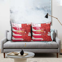 Canada and Japan Rugby Custom Pillow Cover Canucks Brave Blossoms Together Pacific - Polynesian Pride