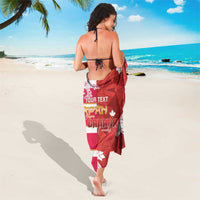 Canada and Japan Rugby Custom Sarong Canucks Brave Blossoms Together Pacific - Polynesian Pride