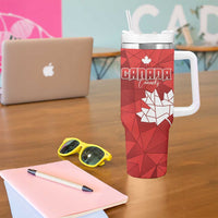 Canada and Japan Rugby Tumbler With Handle Canucks Brave Blossoms Together Pacific LT14 - Polynesian Pride