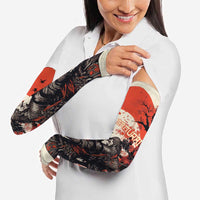 Samurai Warrior Japan Arm Sleeves Red-blossomed Tree Classic Japanese Stylized LT14 - Polynesian Pride