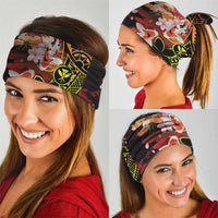 Hawaiian and Japanese Neck Gaiter Koi Fish With Kanaka Polynesian Tattoo - Polynesian Pride