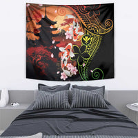 Hawaiian and Japanese Tapestry Koi Fish With Kanaka Polynesian Tattoo - Polynesian Pride