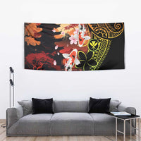 Hawaiian and Japanese Tapestry Koi Fish With Kanaka Polynesian Tattoo - Polynesian Pride