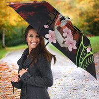 Hawaiian and Japanese Umbrella Koi Fish With Kanaka Polynesian Tattoo - Polynesian Pride