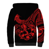 polynesia-sherpa-hoodie-fish-hook-tattoo-go-fishing-polynesian-pattern-red