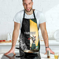 New Zealand and South Africa Rugby Custom Apron Maori Silver Fern Springbok Together - Polynesian Pride