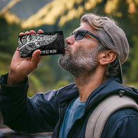 New Zealand and South Africa Rugby 4 in 1 Can Cooler Tumbler Maori Silver Fern Springbok Together - Polynesian Pride