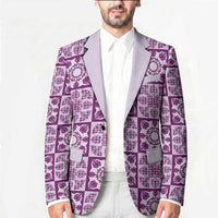 Poni Palaka Quilt Hawaii Blazer Hawaiian Tropical Monstera Sea Turtle