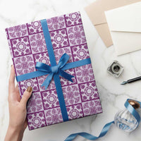 Poni Palaka Quilt Hawaii Wrapping Paper Hawaiian Tropical Monstera Sea Turtle