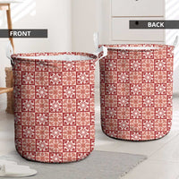 Ulaula Palaka Quilt Hawaii Laundry Basket Hawaiian Tropical Monstera Sea Turtle LT14 - Polynesian Pride
