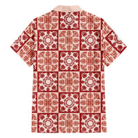 Ulaula Palaka Quilt Hawaii Family Matching Puletasi and Hawaiian Shirt Hawaiian Tropical Monstera Sea Turtle LT14 - Polynesian Pride
