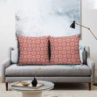 Ulaula Palaka Quilt Hawaii Pillow Cover Hawaiian Tropical Monstera Sea Turtle LT14 - Polynesian Pride