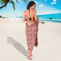 Ulaula Palaka Quilt Hawaii Sarong Hawaiian Tropical Monstera Sea Turtle LT14 - Polynesian Pride