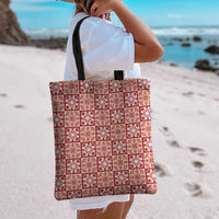 Ulaula Palaka Quilt Hawaii Tote Bag Hawaiian Tropical Monstera Sea Turtle