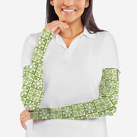 Omaomao Palaka Quilt Hawaii Arm Sleeves Hawaiian Tropical Monstera Sea Turtle LT14 - Polynesian Pride
