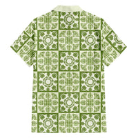 Omaomao Palaka Quilt Hawaii Family Matching Mermaid Dress and Hawaiian Shirt Hawaiian Tropical Monstera Sea Turtle