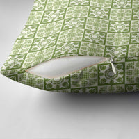 Omaomao Palaka Quilt Hawaii Pillow Cover Hawaiian Tropical Monstera Sea Turtle