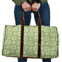 Omaomao Palaka Quilt Hawaii Travel Bag Hawaiian Tropical Monstera Sea Turtle