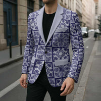 Polu Palaka Quilt Hawaii Blazer Hawaiian Tropical Monstera Sea Turtle LT14 - Polynesian Pride