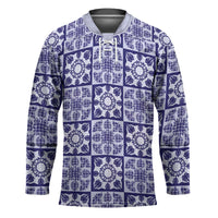 Polu Palaka Quilt Hawaii Hockey Jersey Hawaiian Tropical Monstera Sea Turtle