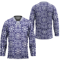Polu Palaka Quilt Hawaii Hockey Jersey Hawaiian Tropical Monstera Sea Turtle