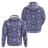 Polu Palaka Quilt Hawaii Hoodie Hawaiian Tropical Monstera Sea Turtle LT14 - Polynesian Pride