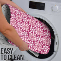 Akala Palaka Quilt Hawaii Bathroom Set Hawaiian Tropical Monstera Sea Turtle