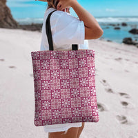 Akala Palaka Quilt Hawaii Tote Bag Hawaiian Tropical Monstera Sea Turtle