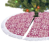 Akala Palaka Quilt Hawaii Tree Skirt Hawaiian Tropical Monstera Sea Turtle