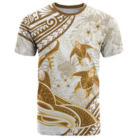 Gold Polynesia T Shirt Polynesian Turtle Shark Tattoo Tropical Vintage LT14 Gold - Polynesian Pride